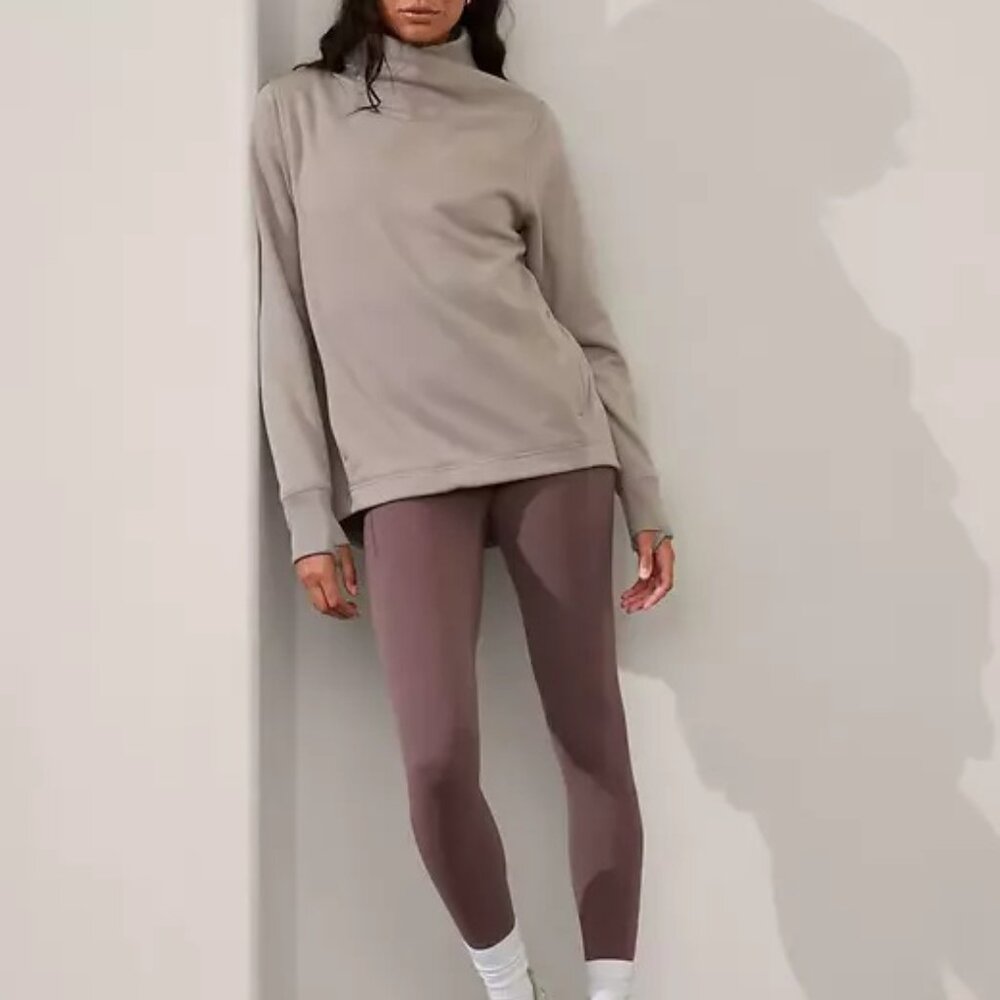 Athleta Cozy Karma Twist Neck sweatshirt S